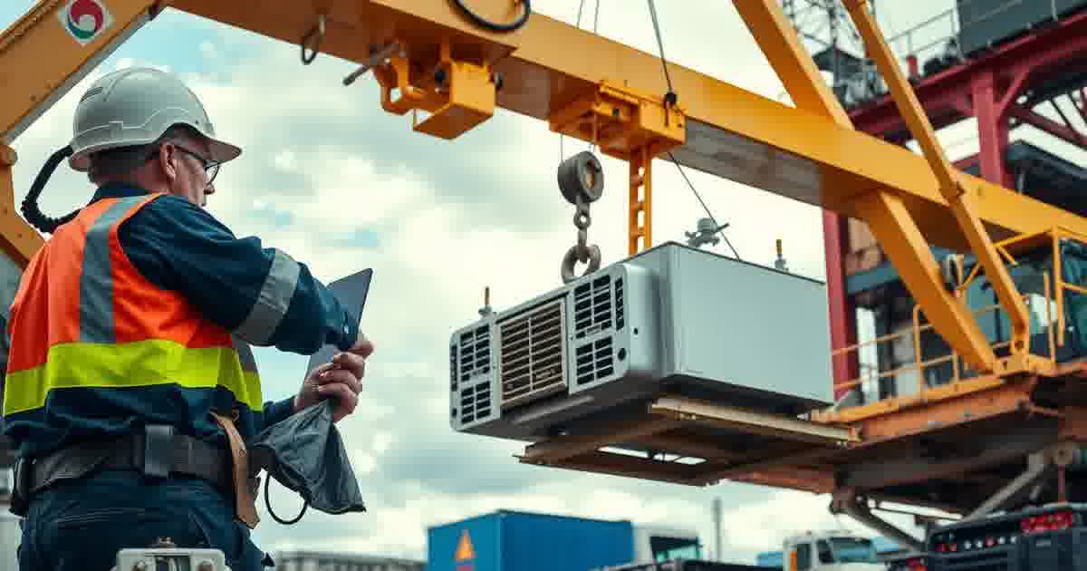 Crane operator managing rigging operations with proper insurance coverage